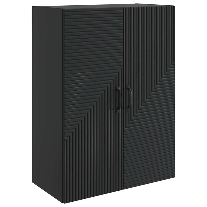 Dulap montat pe perete Negru 66 x 34,5 x 90 cm Lemn prelucrat - WALTI WALTI