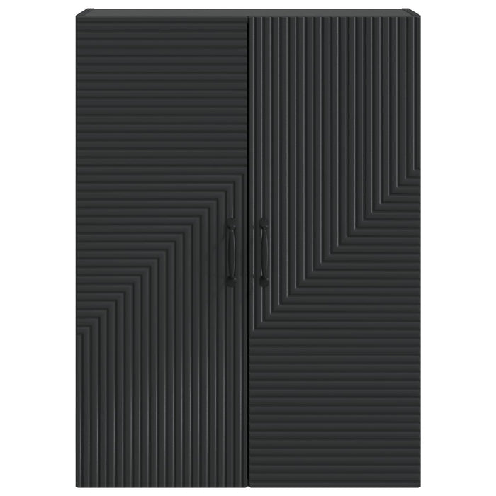 Dulap montat pe perete Negru 66 x 34,5 x 90 cm Lemn prelucrat - WALTI WALTI
