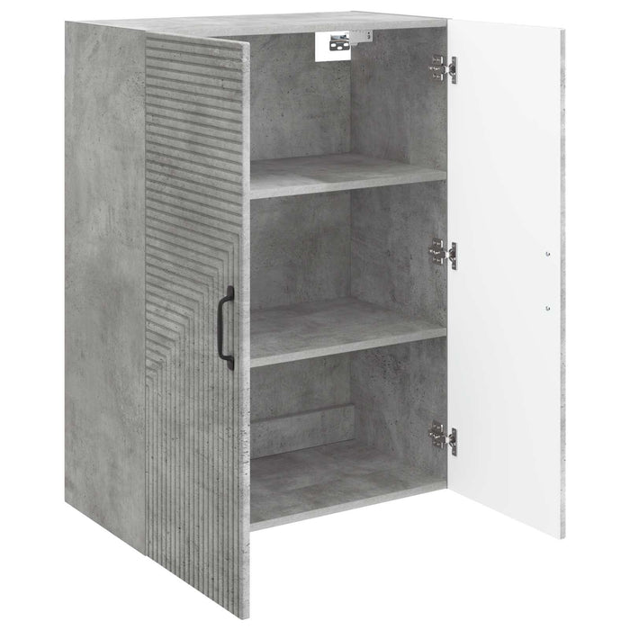 Dulap montat pe perete Gri Beton 66 x 34,5 x 90 cm - WALTI WALTI
