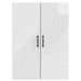 Dulap montat pe perete Alb foarte lucios 66 x 34,5 x 90 cm - WALTI WALTI