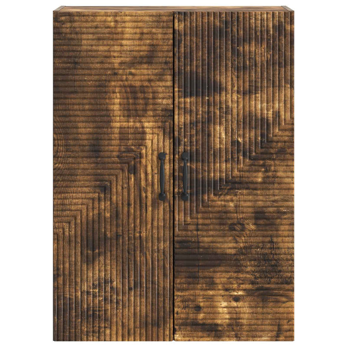 Dulap montat pe perete Stejar fumuriu 66 x 34,5 x 90 cm - WALTI WALTI