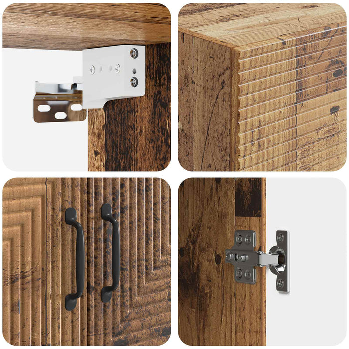 Dulap montat pe perete Lemn vechi 66 x 34,5 x 90 cm - WALTI WALTI