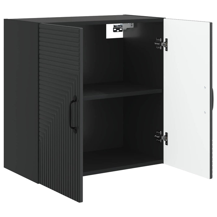 Dulap montat pe perete Negru 59 x 31 x 60 cm Lemn prelucrat - WALTI WALTI