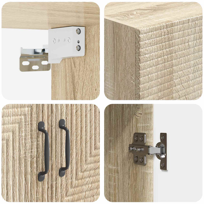 Dulap montat pe perete Stejar Sonoma 59 x 31 x 60 cm - WALTI WALTI
