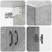 Dulap montat pe perete Gri Beton 59 x 31 x 60 cm Lemn prelucrat - WALTI WALTI