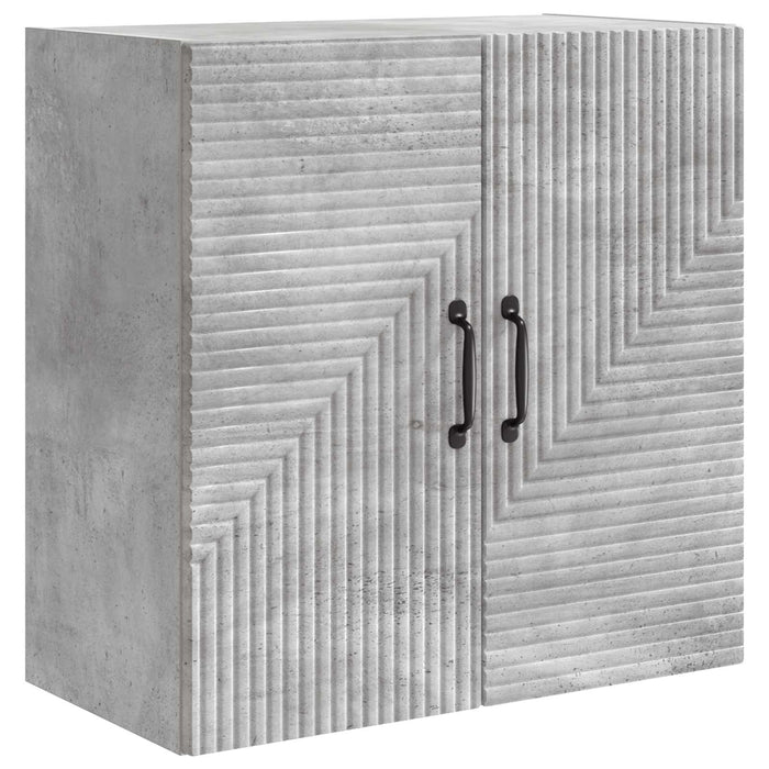 Dulap montat pe perete Gri Beton 59 x 31 x 60 cm Lemn prelucrat - WALTI WALTI