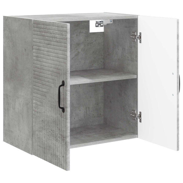 Dulap montat pe perete Gri Beton 59 x 31 x 60 cm Lemn prelucrat - WALTI WALTI