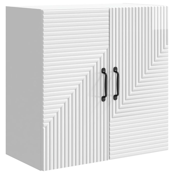 Dulap montat pe perete Alb foarte lucios 59 x 31 x 60 cm - WALTI WALTI