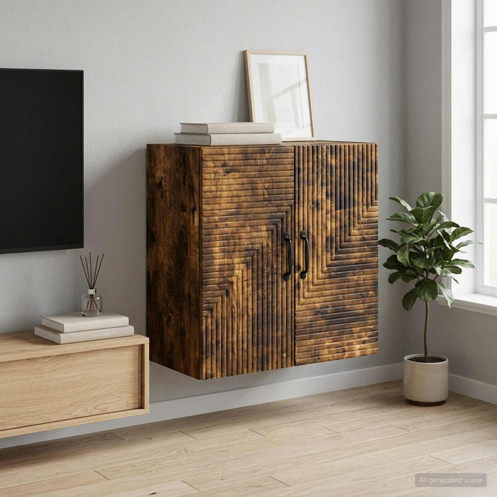 Dulap montat pe perete Stejar fumuriu 59 x 31 x 60 cm - WALTI WALTI