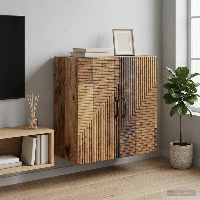Dulap montat pe perete Lemn vechi 59 x 31 x 60 cm - WALTI WALTI