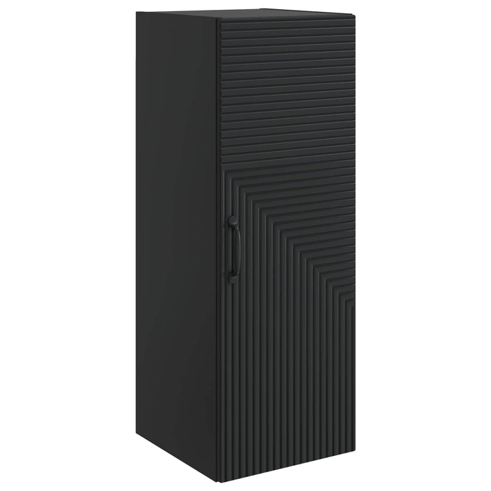 Dulap montat pe perete Negru 33 x 34,5 x 90 cm Lemn prelucrat - WALTI WALTI