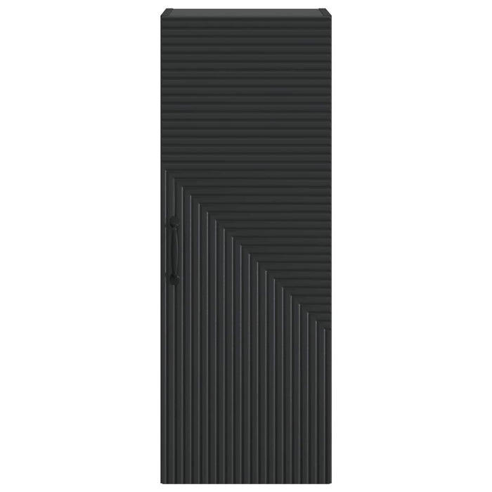 Dulap montat pe perete Negru 33 x 34,5 x 90 cm Lemn prelucrat - WALTI WALTI