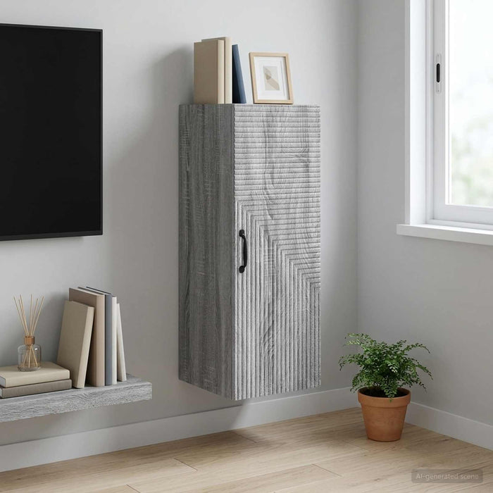 Dulap montat pe perete Sonoma gri 33 x 34,5 x 90 cm - WALTI WALTI