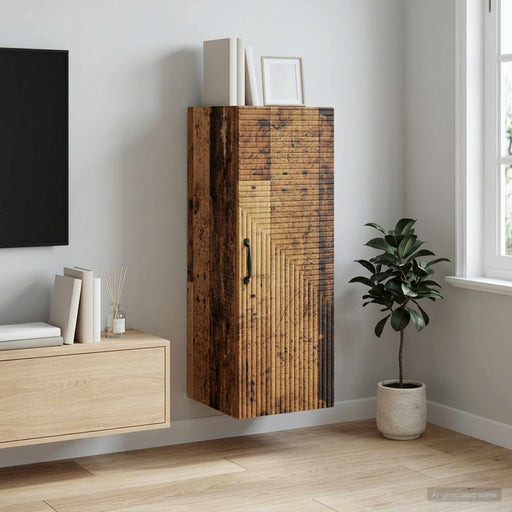 Dulap montat pe perete Lemn vechi 33 x 34,5 x 90 cm - WALTI WALTI
