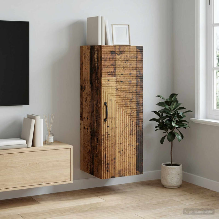 Dulap montat pe perete Lemn vechi 33 x 34,5 x 90 cm - WALTI WALTI