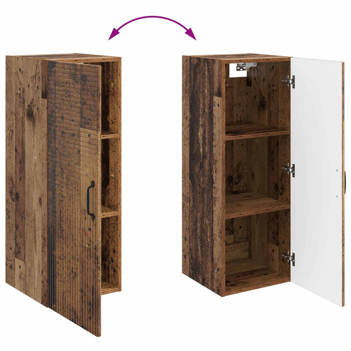 Dulap montat pe perete Lemn vechi 33 x 34,5 x 90 cm WALTI