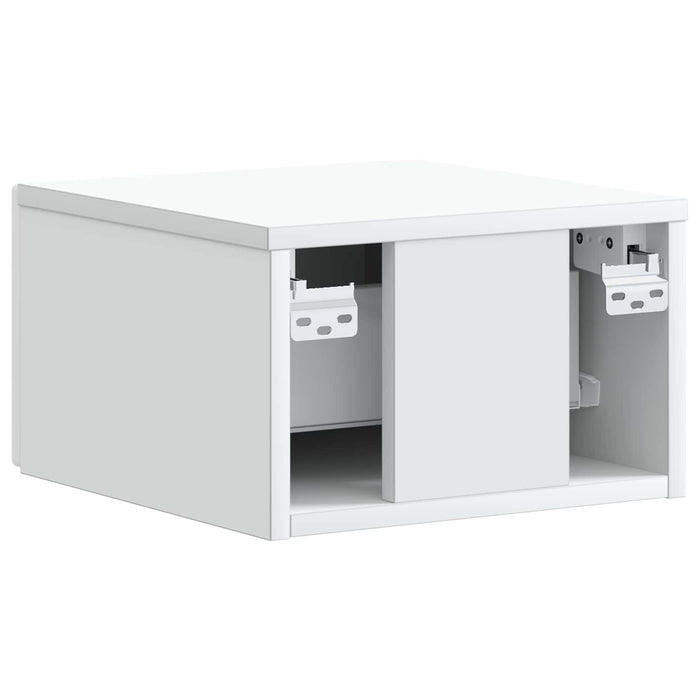 Dulap de noapte suspendat Alb 34,5 x 33 x 20 cm Lemn prelucrat - WALTI WALTI