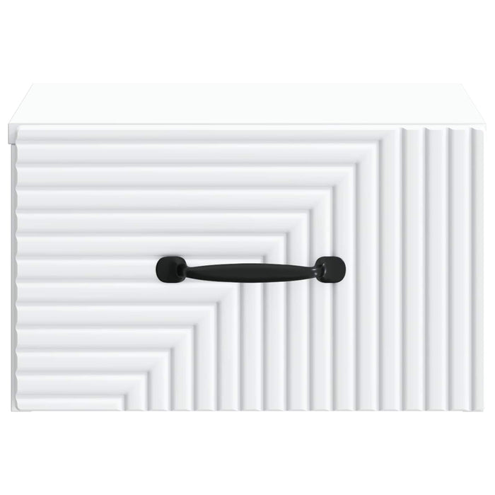 Dulap de noapte suspendat Alb 34,5 x 33 x 20 cm Lemn prelucrat - WALTI WALTI
