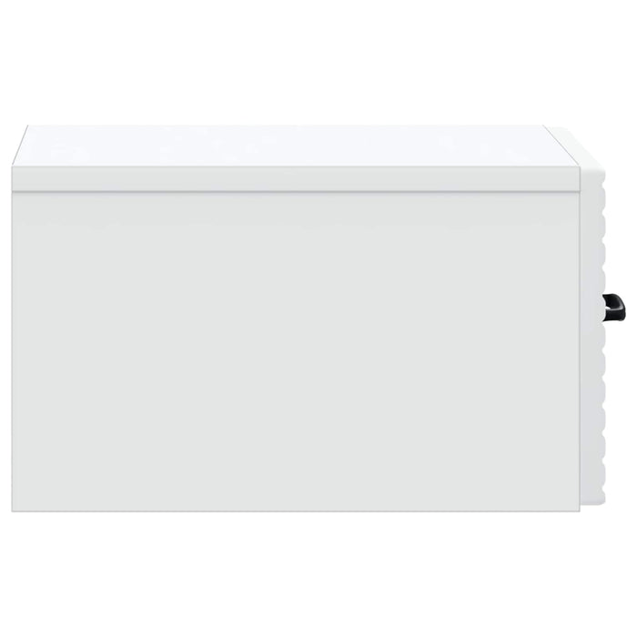 Dulap de noapte suspendat Alb 34,5 x 33 x 20 cm Lemn prelucrat - WALTI WALTI