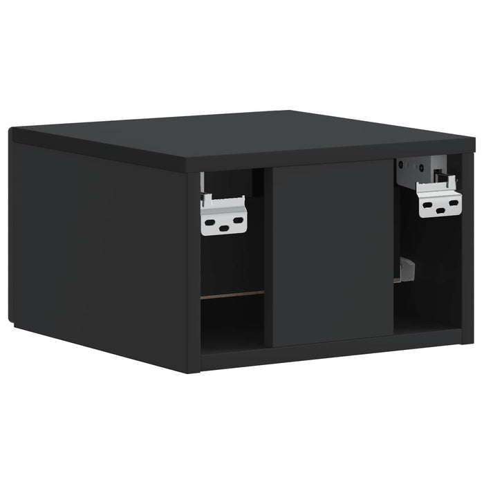 Dulap de noapte suspendat 2 pcs Negru 34,5 x 33 x 20 cm - WALTI WALTI