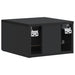 Dulap de noapte suspendat 2 pcs Negru 34,5 x 33 x 20 cm - WALTI WALTI