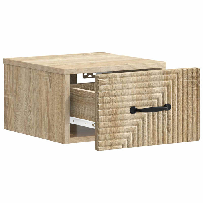 Dulap de noapte suspendat Stejar Sonoma 34,5 x 33 x 20 cm - WALTI WALTI