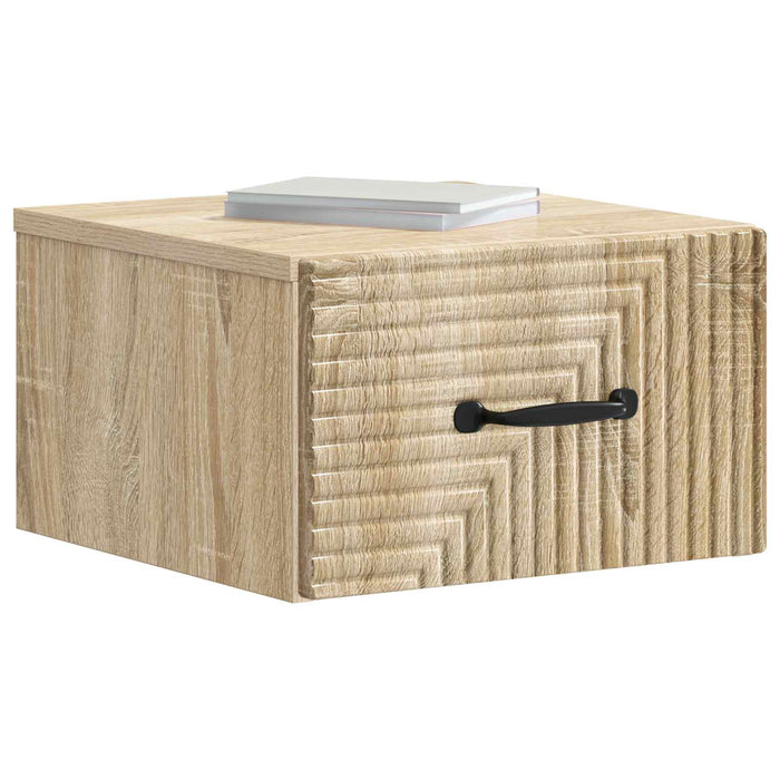 Dulap de noapte suspendat Stejar Sonoma 34,5 x 33 x 20 cm - WALTI WALTI