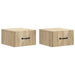 Dulap de noapte suspendat 2 pcs Stejar Sonoma 34,5 x 33 x 20 cm - WALTI WALTI