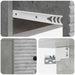 Dulap de noapte suspendat cu sertar Gri Beton 34,5 x 33 x 20 cm - WALTI WALTI