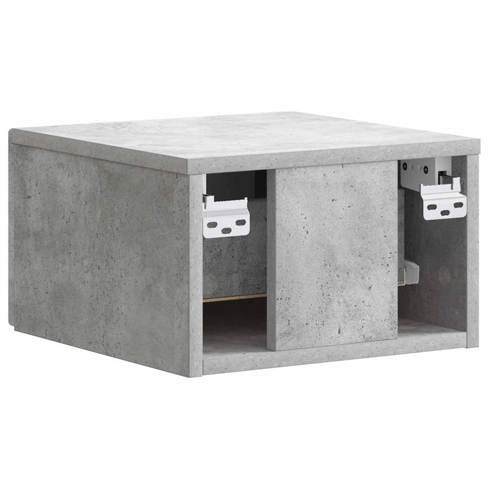 Dulap de noapte suspendat cu sertar Gri Beton 34,5 x 33 x 20 cm - WALTI WALTI