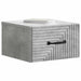 Dulap de noapte suspendat cu sertar Gri Beton 34,5 x 33 x 20 cm - WALTI WALTI