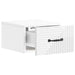 Dulap de noapte suspendat Alb foarte lucios 34,5 x 33 x 20 cm - WALTI WALTI