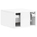 Dulap de noapte suspendat cu sertar 2 pcs Alb foarte lucios - WALTI WALTI