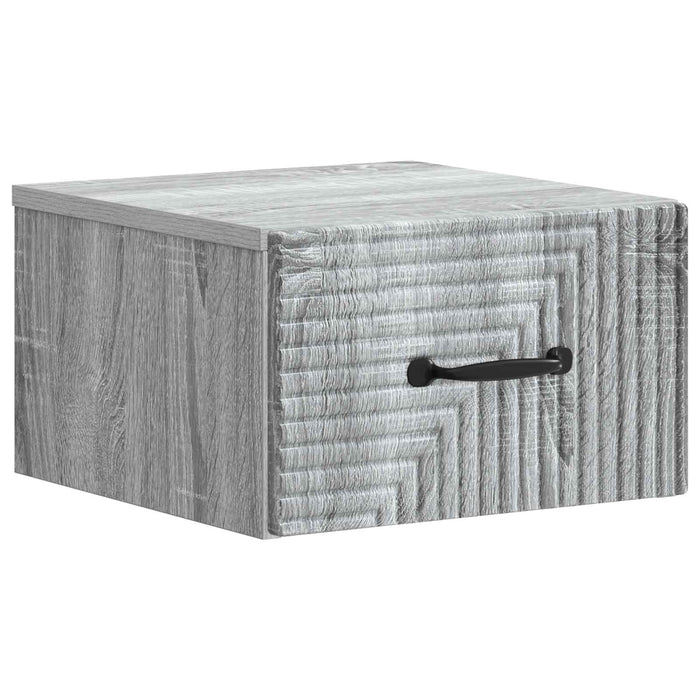 Dulap de noapte suspendat 2 pcs Sonoma gri 34,5 x 33 x 20 cm - WALTI WALTI
