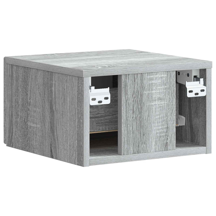 Dulap de noapte suspendat 2 pcs Sonoma gri 34,5 x 33 x 20 cm - WALTI WALTI