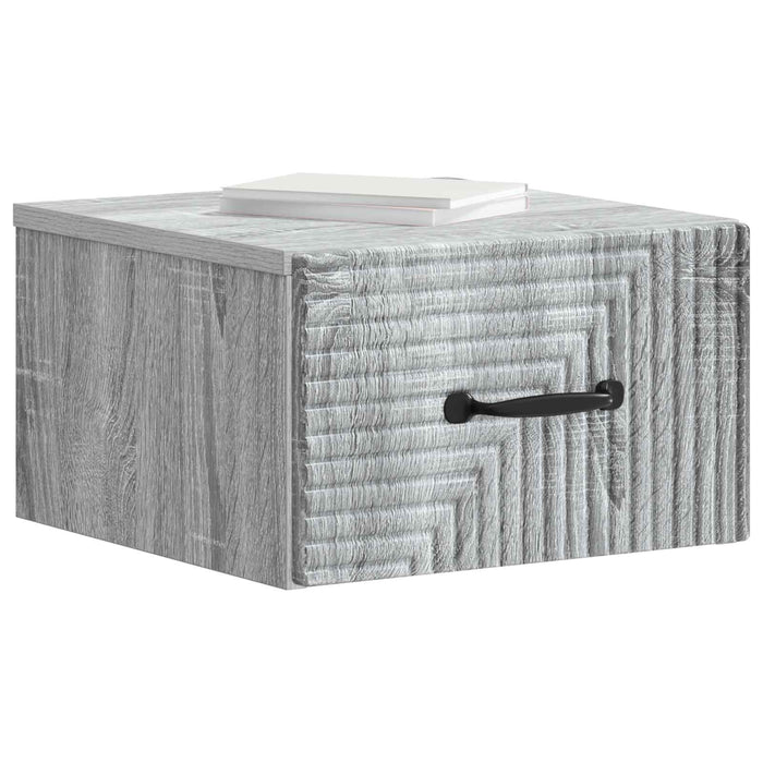 Dulap de noapte suspendat 2 pcs Sonoma gri 34,5 x 33 x 20 cm - WALTI WALTI