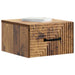 Dulap de noapte suspendat Lemn vechi 34,5 x 33 x 20 cm - WALTI WALTI