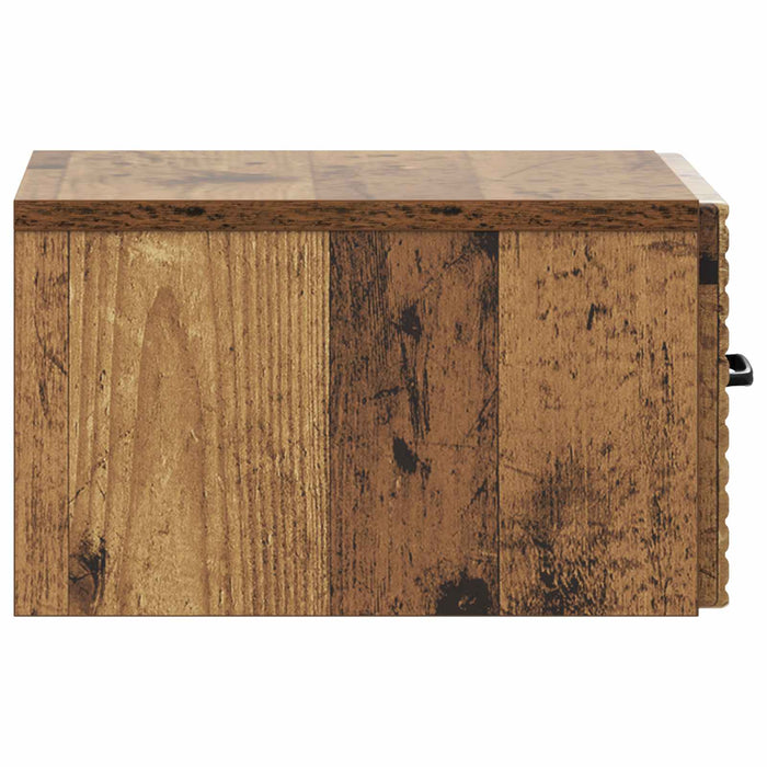 Dulap de noapte suspendat Lemn vechi 34,5 x 33 x 20 cm - WALTI WALTI
