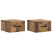 Dulap de noapte suspendat 2 pcs Lemn vechi 34,5 x 33 x 20 cm - WALTI WALTI