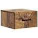 Dulap de noapte suspendat 2 pcs Lemn vechi 34,5 x 33 x 20 cm - WALTI WALTI