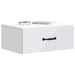 Dulap de noapte suspendat Alb 49 x 34,5 x 20 cm Lemn prelucrat - WALTI WALTI