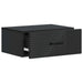 Dulap de noapte suspendat 2 pcs Negru 49 x 34,5 x 20 cm - WALTI WALTI