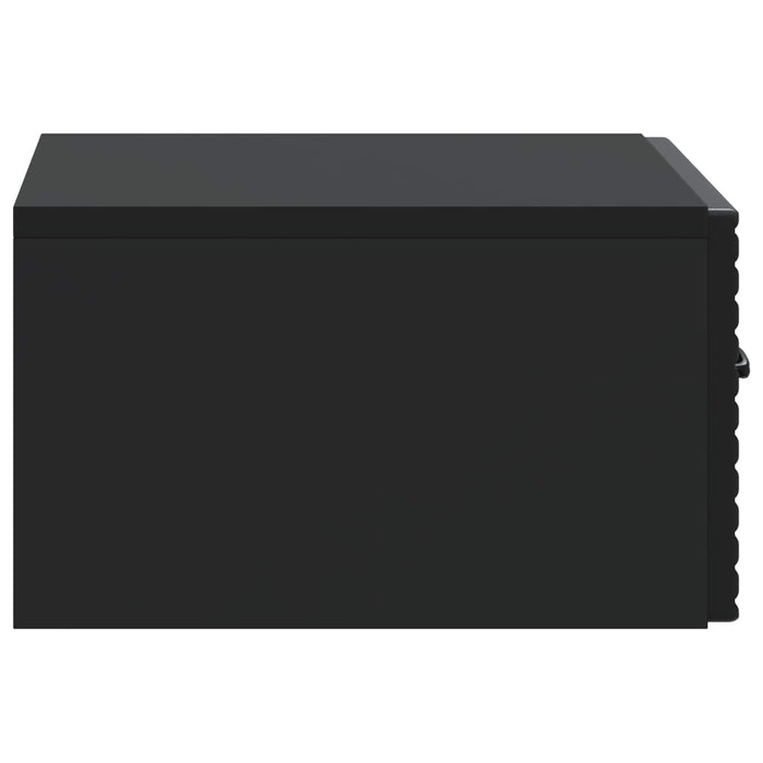 Dulap de noapte suspendat 2 pcs Negru 49 x 34,5 x 20 cm - WALTI WALTI