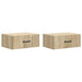 Dulap de noapte suspendat 2 pcs Stejar Sonoma 49 x 34,5 x 20 cm - WALTI WALTI