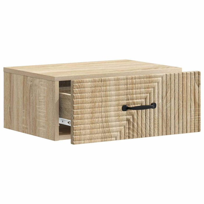 Dulap de noapte suspendat 2 pcs Stejar Sonoma 49 x 34,5 x 20 cm - WALTI WALTI
