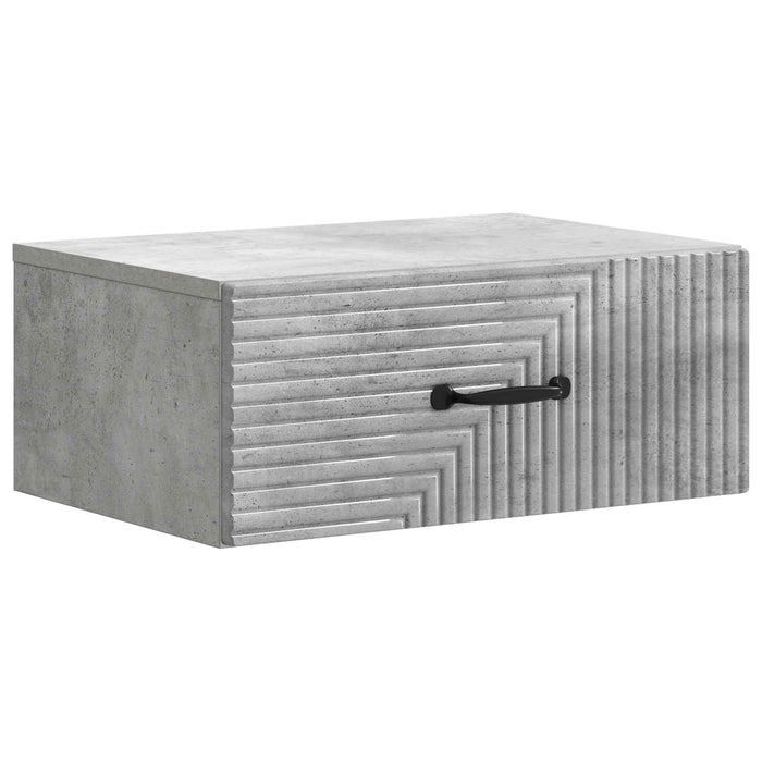 Dulap de noapte suspendat 2 pcs Gri Beton 49 x 34,5 x 20 cm - WALTI WALTI