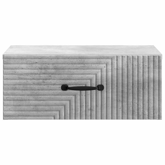 Dulap de noapte suspendat 2 pcs Gri Beton 49 x 34,5 x 20 cm - WALTI WALTI