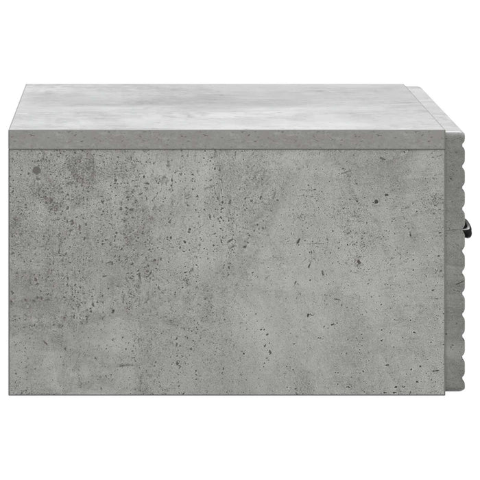 Dulap de noapte suspendat 2 pcs Gri Beton 49 x 34,5 x 20 cm - WALTI WALTI