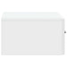 Dulap de noapte suspendat cu sertar 2 pcs Alb foarte lucios - WALTI WALTI