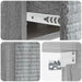 Dulap de noapte suspendat 2 pcs Sonoma gri 49 x 34,5 x 20 cm - WALTI WALTI